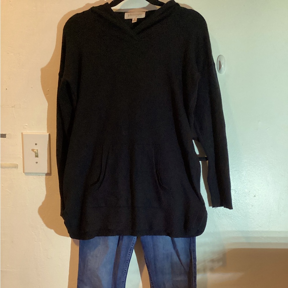 Philosophy sweater hoodie tunic.